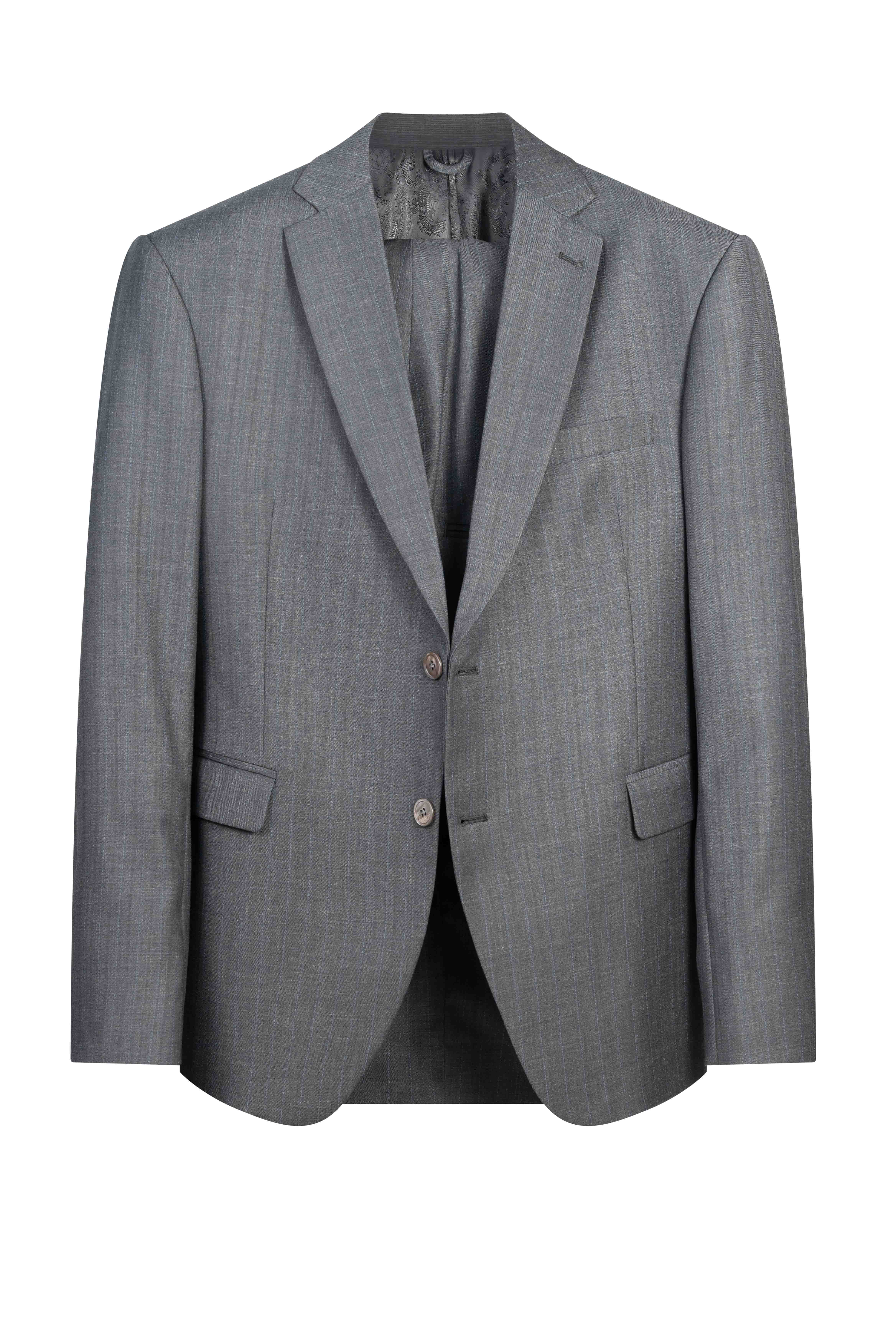 Italian Merino Wool Super 180s Pinstripes Suit